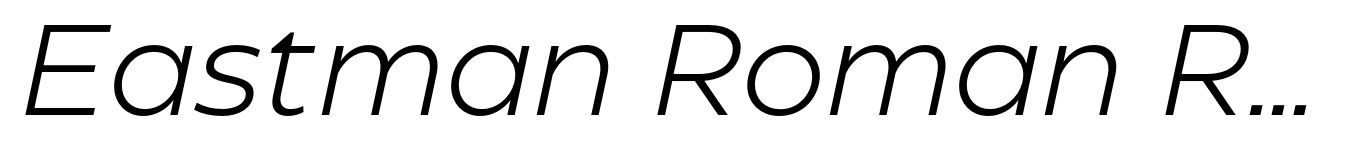 Eastman Roman Regular Offset Italic
